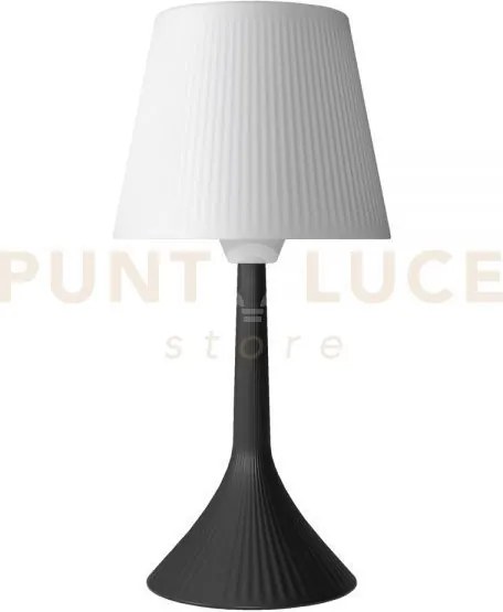 Lampada duse nero opaco 1 luce attacco e14