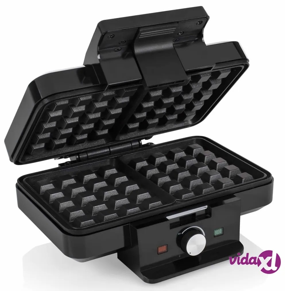 Tristar Piastra per Waffle 1000 W per 2 Waffle Nera