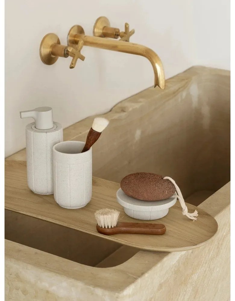 Portasaponetta color crema in poliresina Kua – Blomus