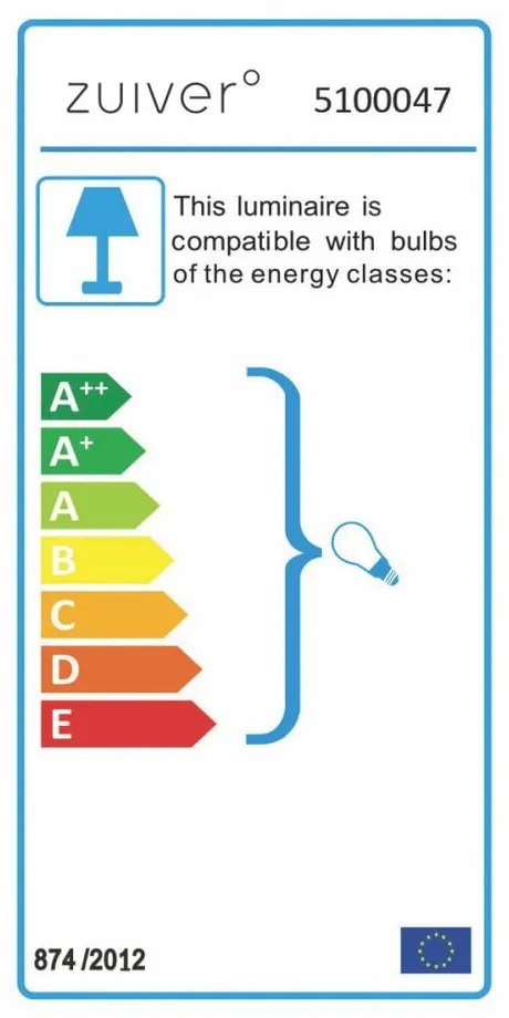 Lampada da terra in ottone Bow - Zuiver