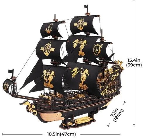 RoboTime - Kit meccanico 3D: Barca a vela e Cavalluccio marino
