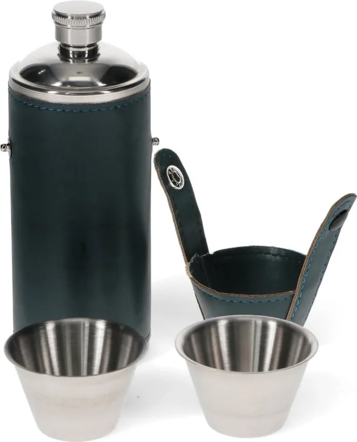 Set di borracce e bicchieri in acciaio inox blu scuro 3 pezzi 220 ml Spirit of Adventure - Rex London