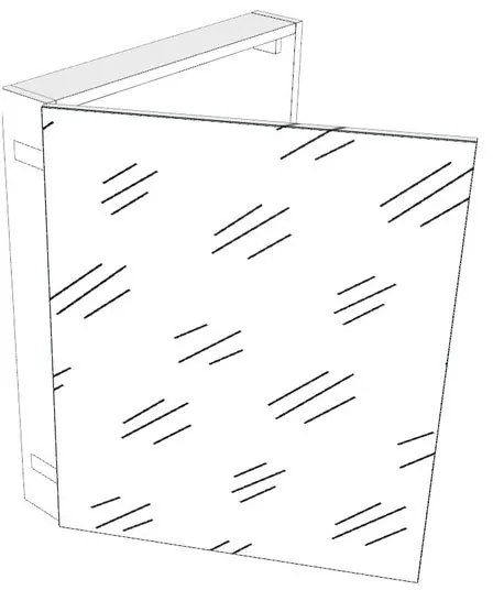 Pensile bagno Easy, scegli il tuo colore in negozio, colore su ordinazione, 3 ante apertura da sinistra P 20 x L 60 x H 75 cm