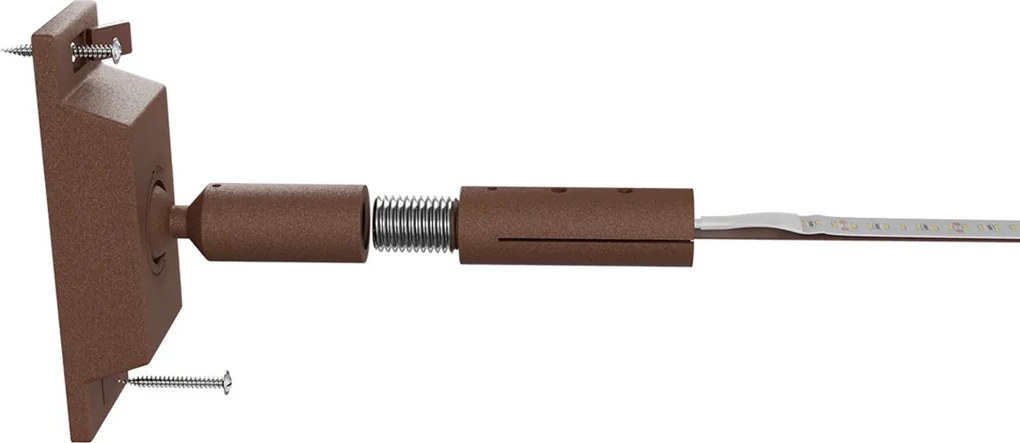 Profilo Sospeso STARLINE Corten 25m per strisce LED con Banda e fissaggio Variante Lunghezza 25 Metri