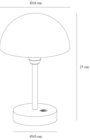 Nordlux - Lampada da tavolo LED ricaricabile e dimmerabile ELLEN LED/2,8W/3,7V IP44 beige