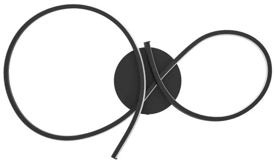 Eglo 901266 - Plafoniera LED SERPINS LED/21W/230V 3000K nero