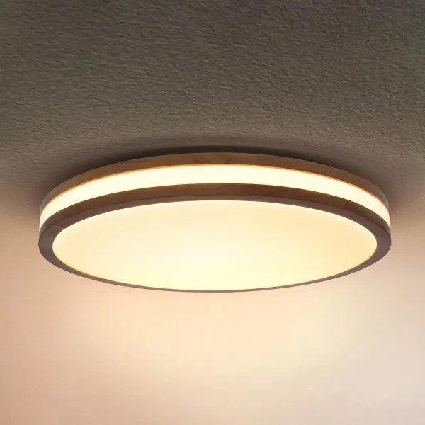 Brilagi-LED Plafoniera dimmerabile MOLINA LED/72W/230V 3000-6500K finitura rovere Ø 78 cm + telecomando