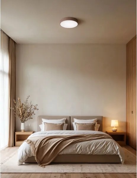 Brilagi - Plafoniera CLARE 3xE27/24W/230V Ø 40 cm marrone