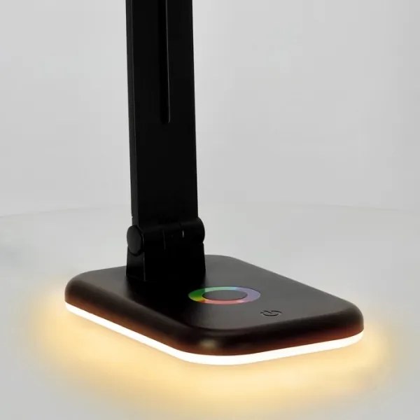 LED RGBW Lampada da tavolo dimmerabile NOBLITE LED/7W/5V 3000/4000/6500K nero