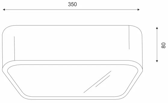 Plafoniera OAK SQUARE 2xE27/15W/230V 35x35 cm quercia