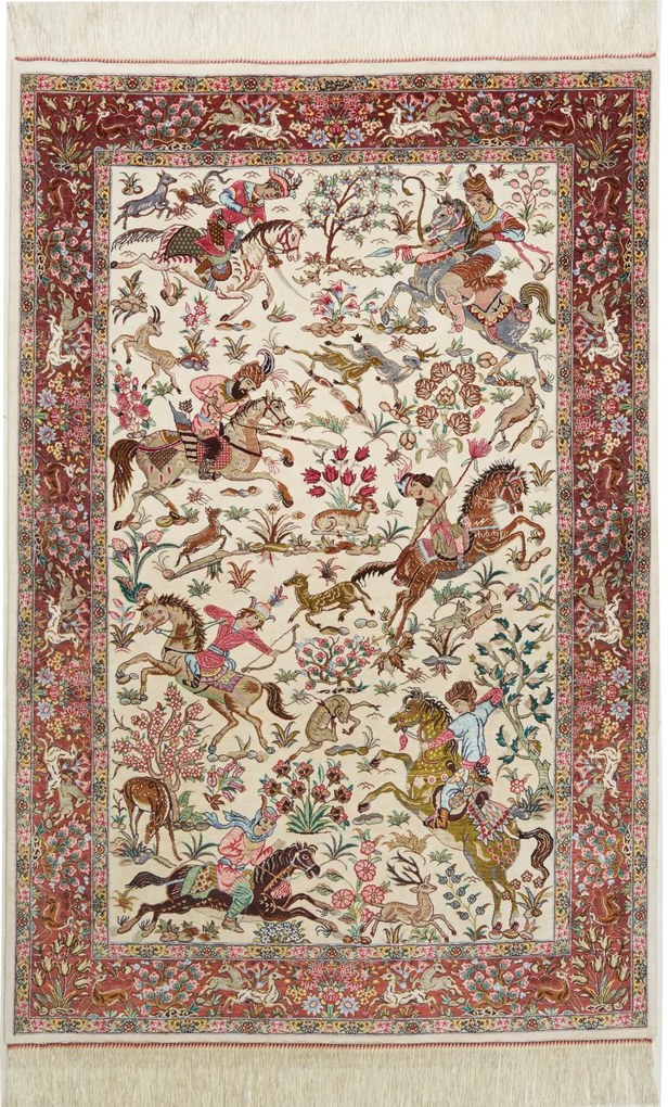 Ghom Tappeto 150 x 100 (Iran) Annodato A Mano