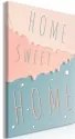 Quadro - Inscriptions: Home Sweet Home (1 Part) Vertical