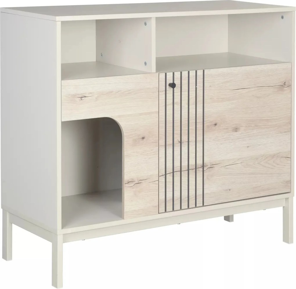 Credenza Frost K3 – Off White + Rovere Alpino
