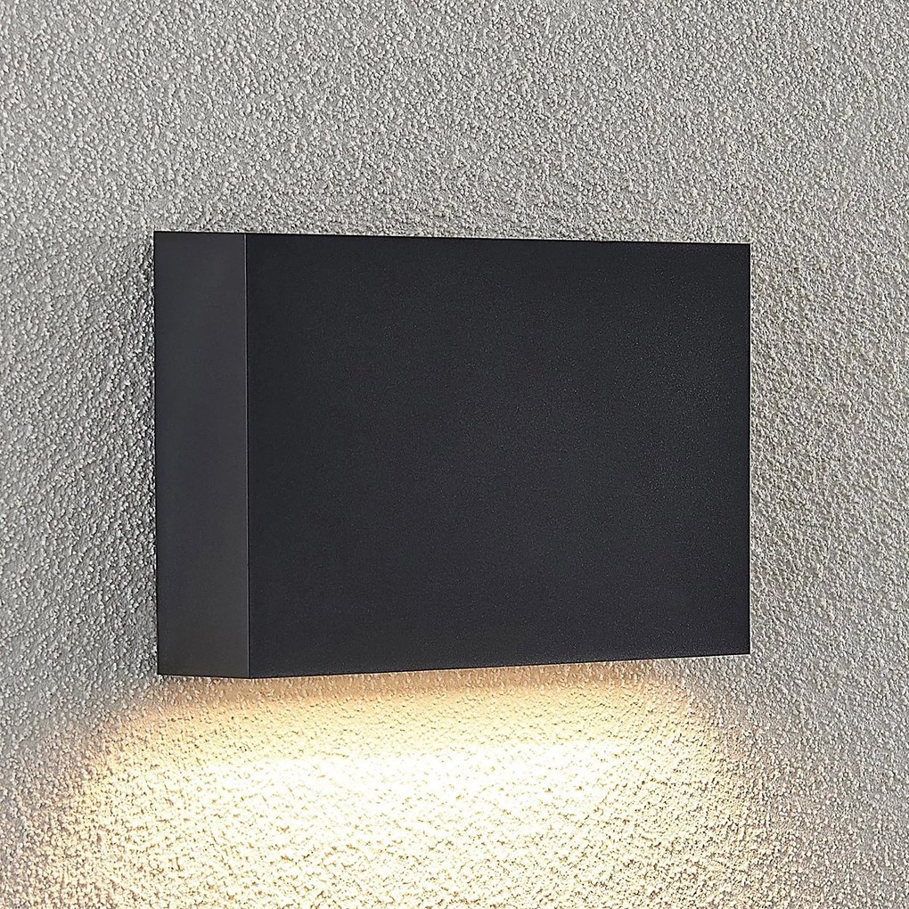 Applique da esterni a LED Jarte Lindby, Nero, Plastica, Moderno, Applique LED da esterni