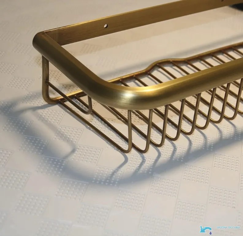 Mensola da bagno EYN AQP1512 a parete, in più finiture tra cui ottone anticato e grigio