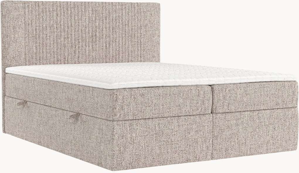 Letto boxspring fatto a mano con contenitore Lapit, H2