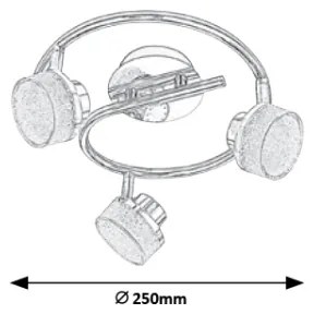 Rabalux 5637 - Luce Spot a LED da soffitto PADMA 3xLED/5W/230V