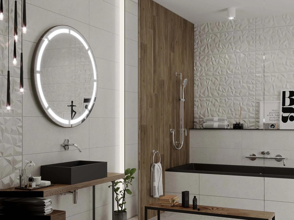 Specchio rotondo con illuminazione LED C2 premium
