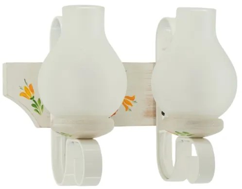 Brilagi - Applique da parete QUEEN 2xE14/40W/230V faggio/crema