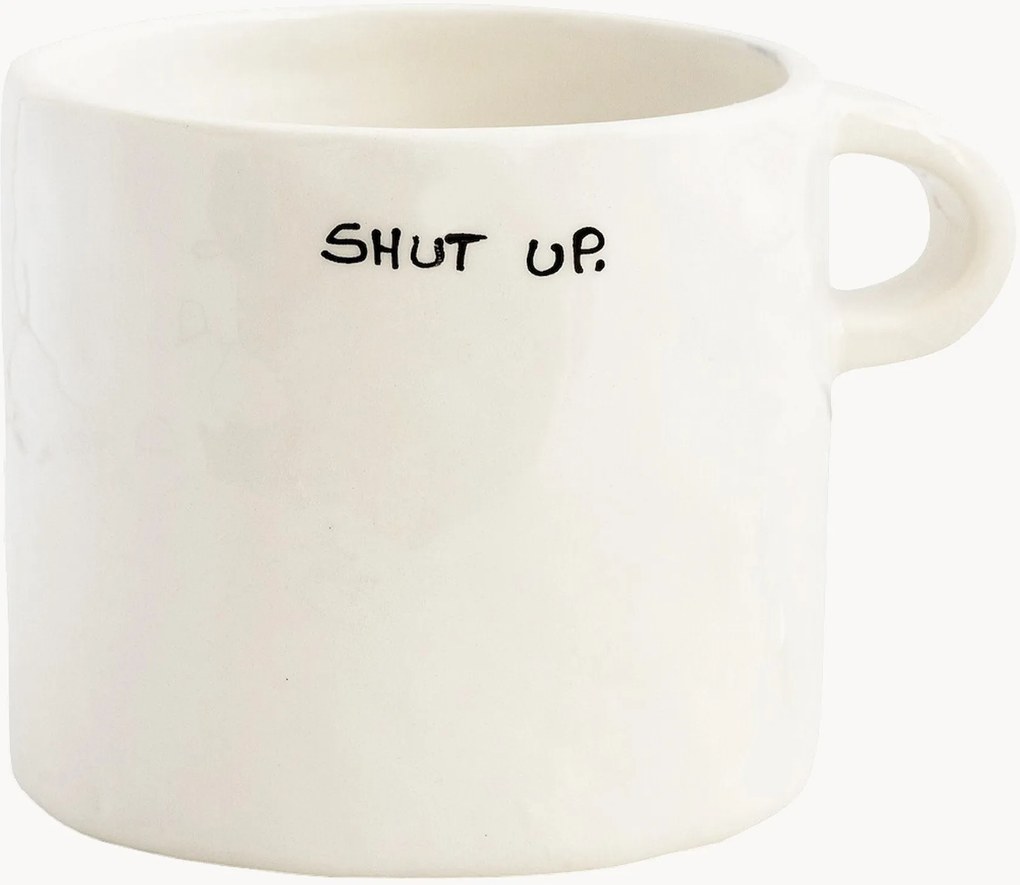 Tazza fatta a mano Shut Up