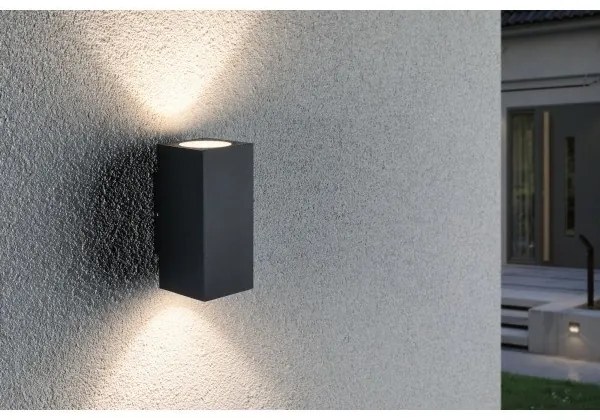 Paulmann 94328 - 2xLED/2,8W IP44 Applique da esterno FLAME 230V antracite