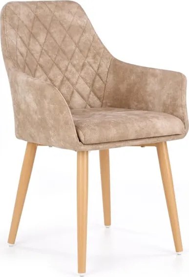 Sedia imbottita K287 beige - H 85 cm