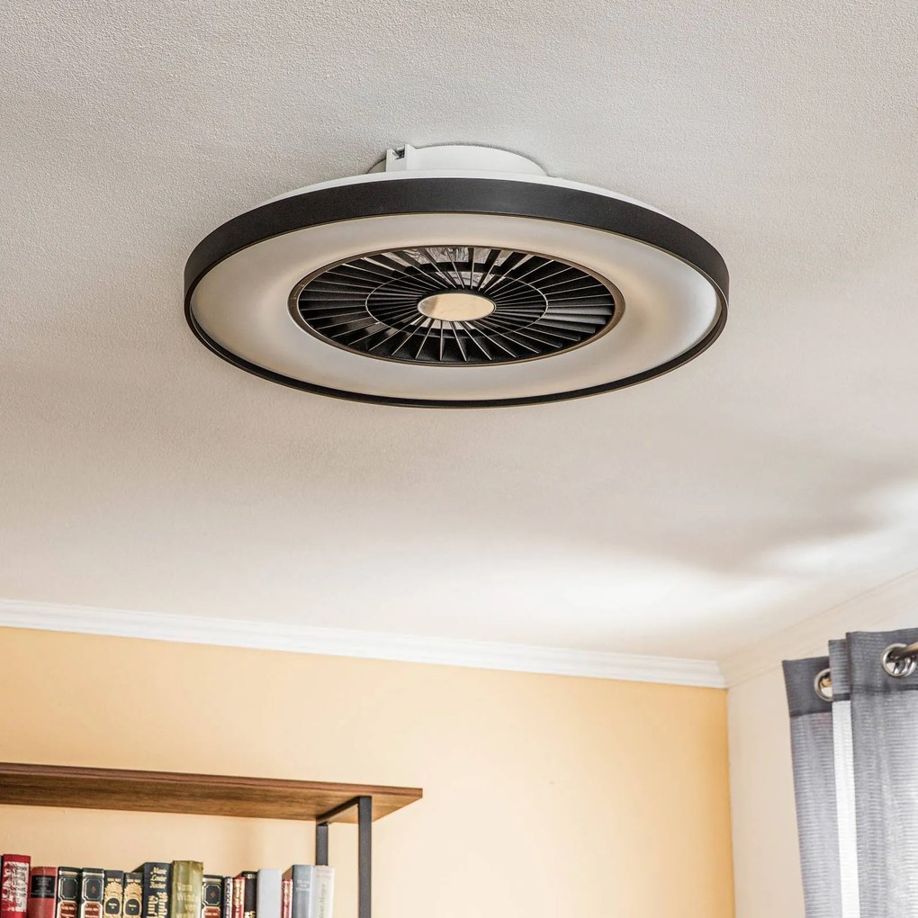 Starluna Narmin ventilatore da soffitto LED nero