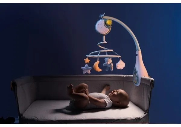 Chicco - Lettino mobile con melodia 3in1 NEXT2DREAMS 3xAA blu