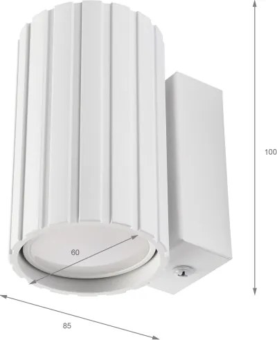 Brilagi - Lampada da parete CRISPINA 1xGU10/10W/230V 10 cm bianco