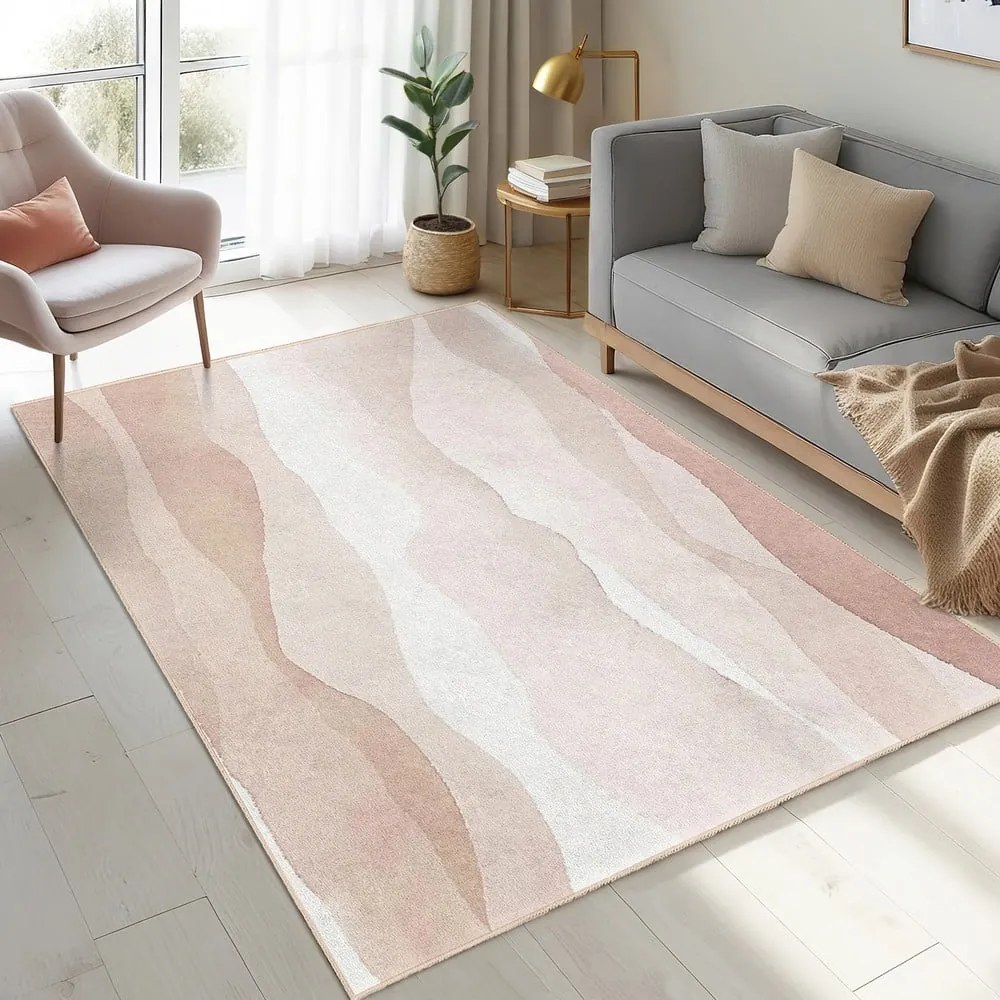 Passatoia color crema lavabile 80x200 cm Komodo Beach – Mila Home