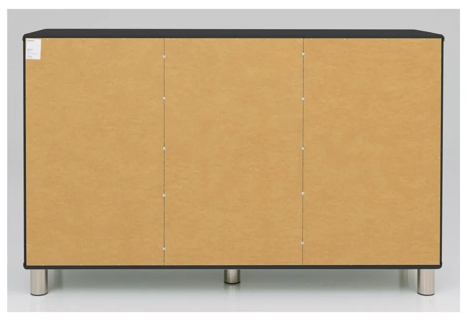 Cassettiera bassa nera 146x92 cm Malibu - Tenzo