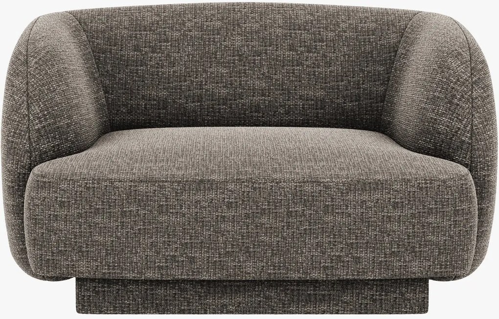 Poltrona Miley in tessuto strutturato – L103 cm