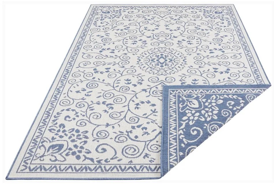 Tappeto da esterno blu e crema , 120 x 170 cm Leyte - NORTHRUGS