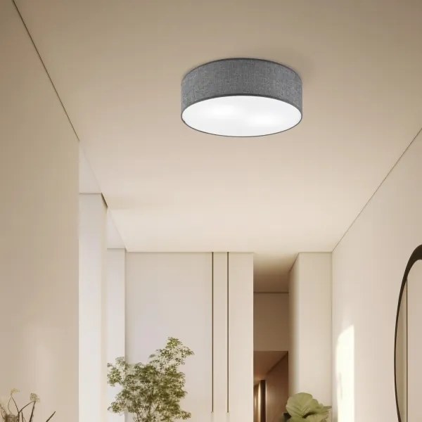 Plafoniera da soffitto SIRJA 2xE27/15W/230V Ø 45 cm grigia