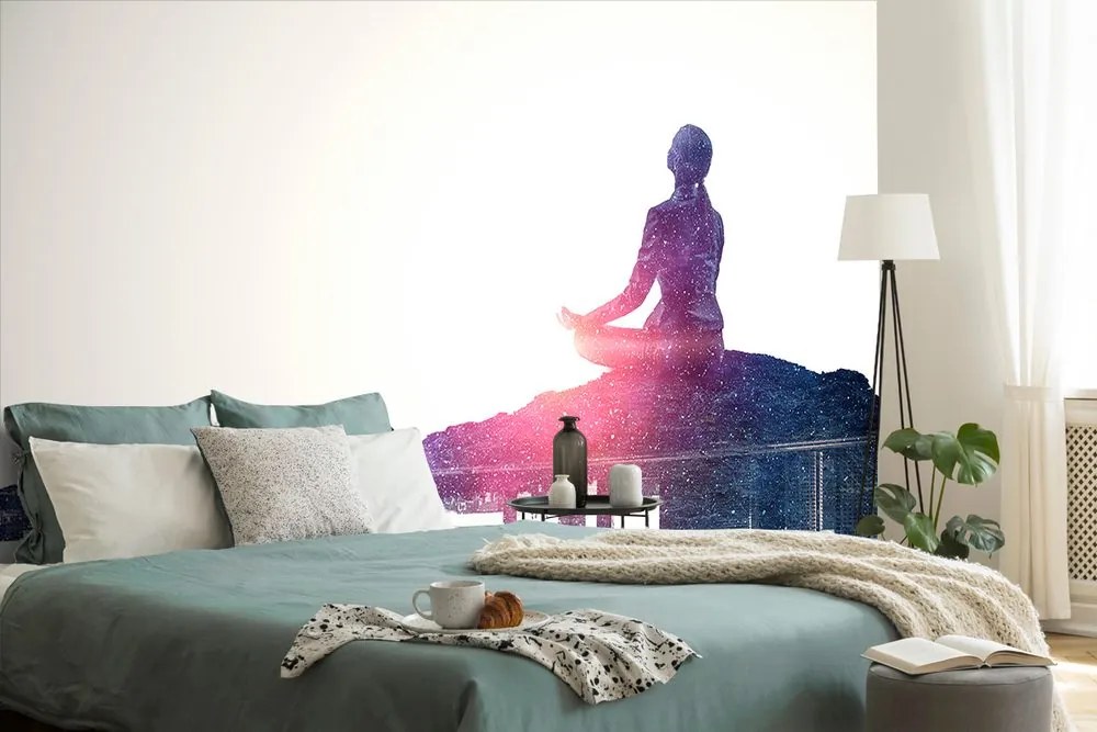 Carta da parati autoadesiva – Meditazione della donna