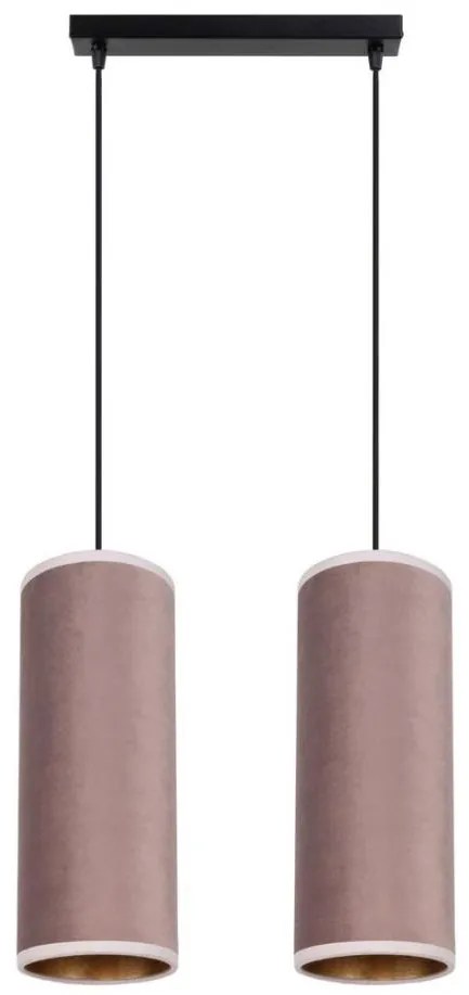 Lampadario a cavo AVALO 2xE27/60W/230V rosa/rame