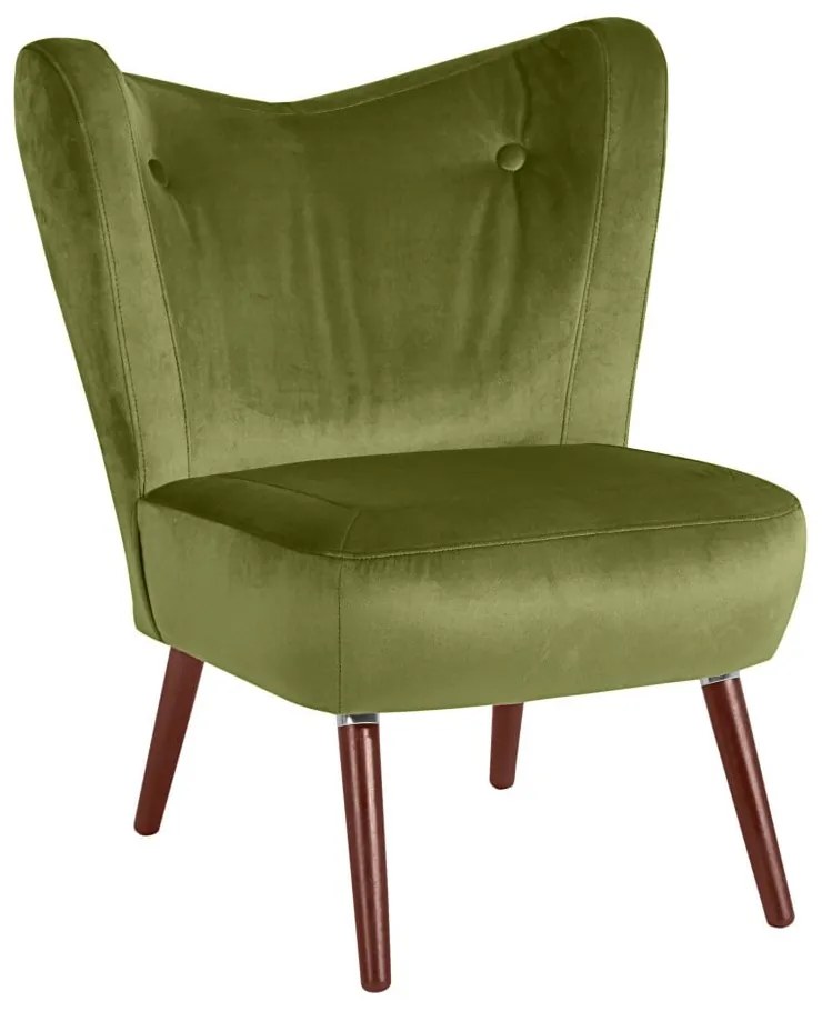 Poltrona verde Velvet Sari - Max Winzer