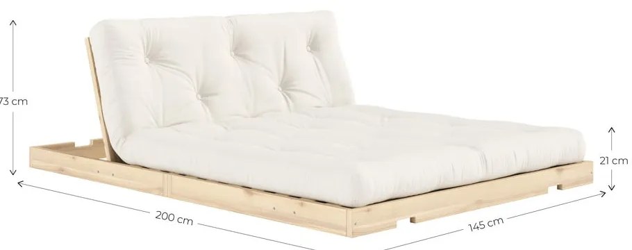 Divano marrone chiaro allungabile 145 cm Flip – Karup Design