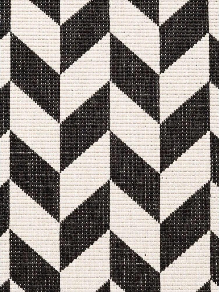 Passatoia da interno ed esterno nera/color crema 80x200 cm Haringey Terrick – Ted Baker