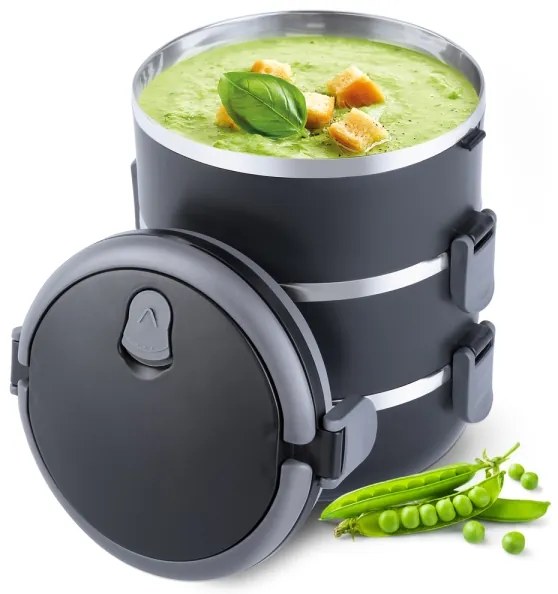 Lamart - Contenitore per alimenti termo 1,8 l nero