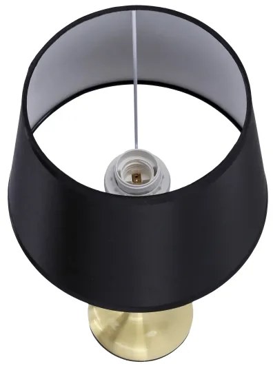 Lampada da tavolo PRIMA GOLD 1xE27/60W/230V nero/oro
