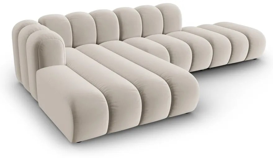 Divano angolare beige ad angolo sinistro Lupine - Micadoni Home