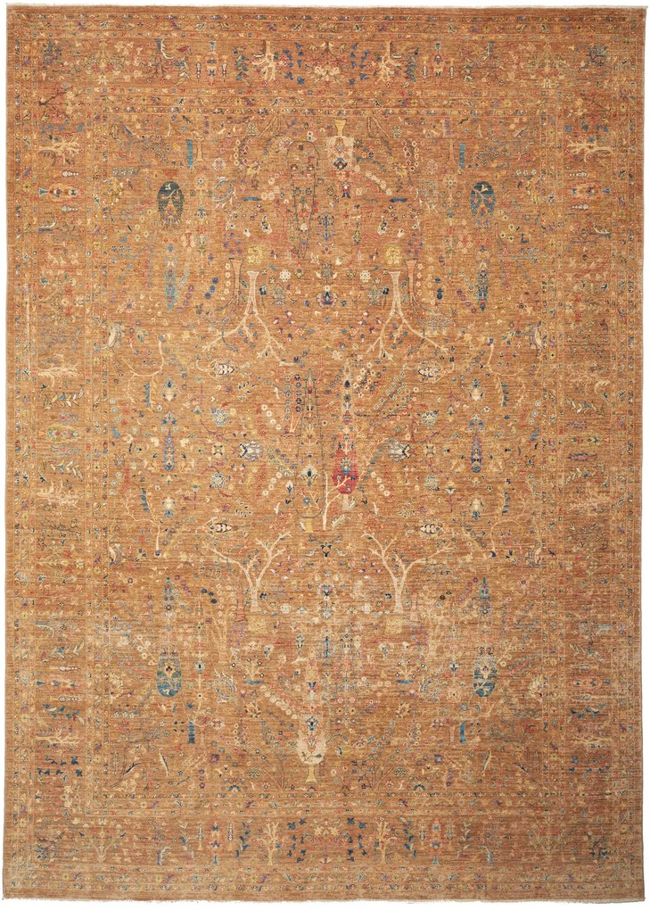 Samarkand Tappeto orientale 270x380 Marrone (Pakistan) Annodato A Mano