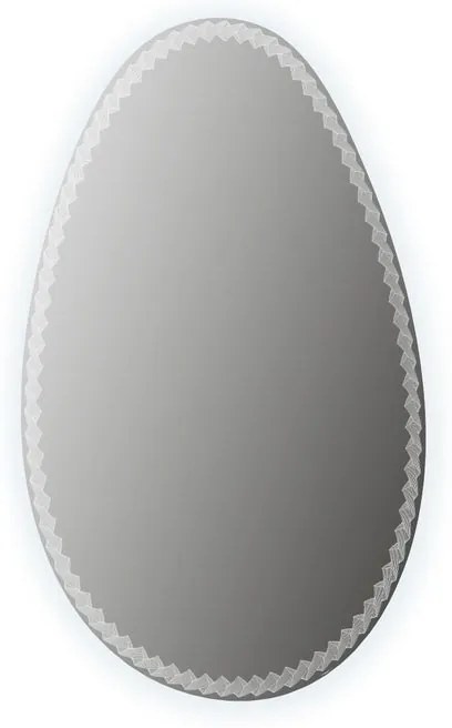 Specchio con illuminazione integrata bagno ovale Sting L 76 x H 98 x P 3 cm trasparente