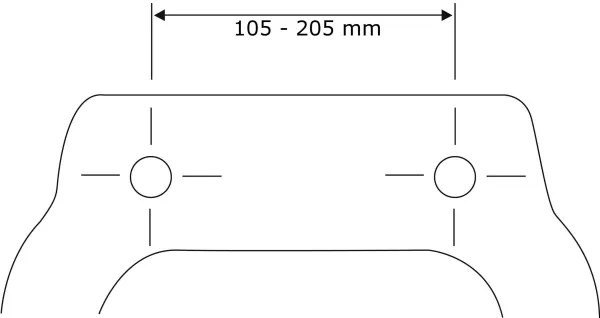 WENKO 22977100-Sedile WC BELLEVUE 35,5x42,5 cm antracite/argento