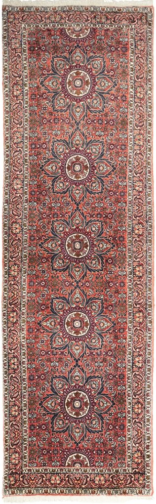 Bidjar Tappeto 210 x 70 Blu (Iran) Annodato A Mano
