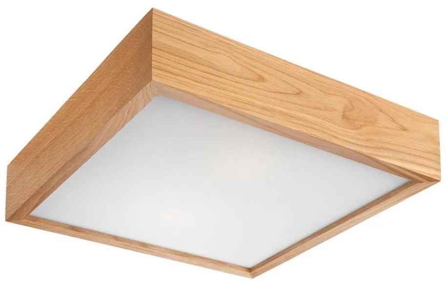 Plafoniera OAK SQUARE 2xE27/60W/230V quercia 37,5 cm
