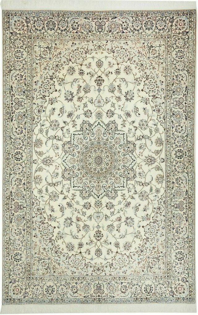 Nain Tappeto persiano 160 x 240 Beige (Iran) Annodato A Mano