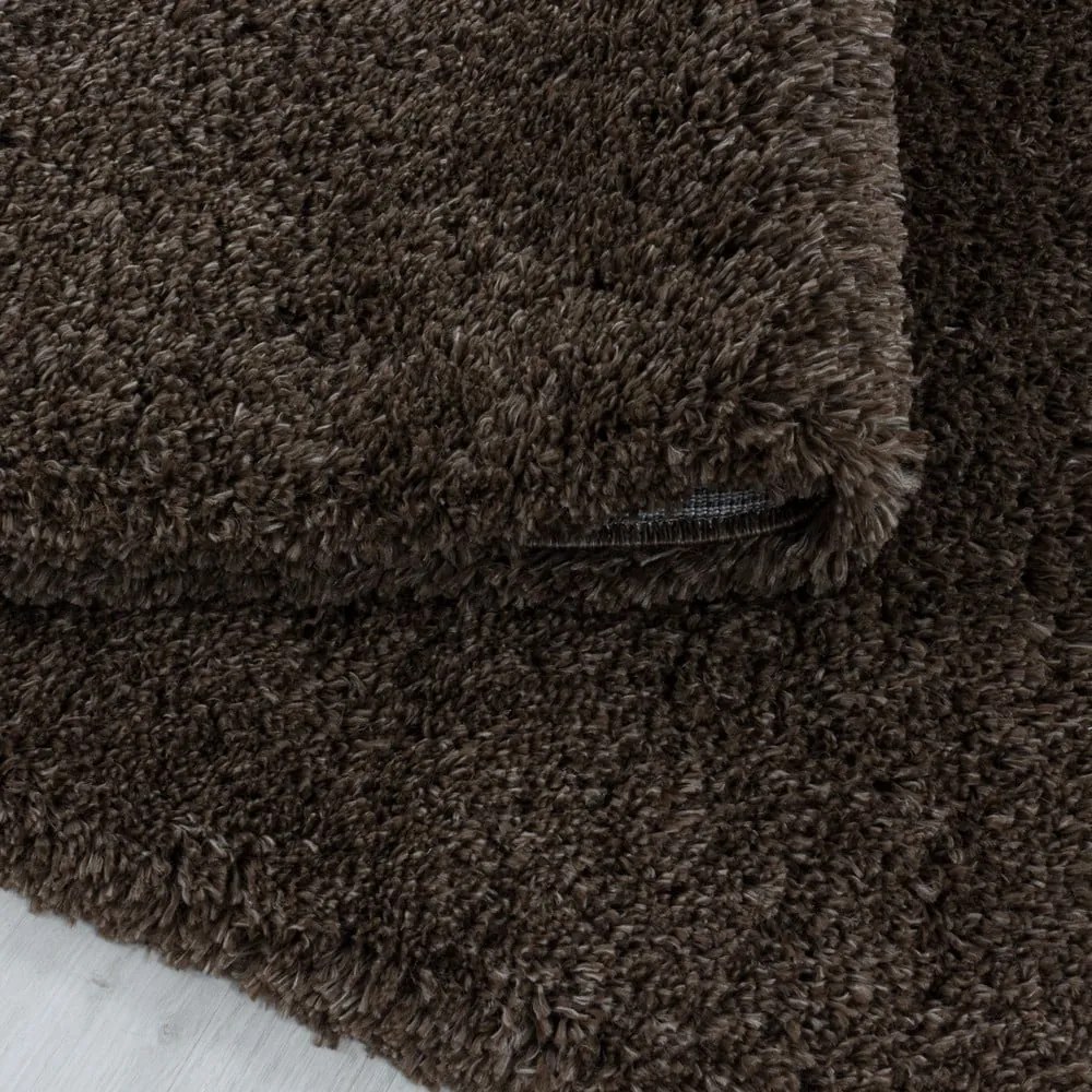 Tappeto marrone scuro 60x110 cm Fluffy - Ayyildiz Carpets