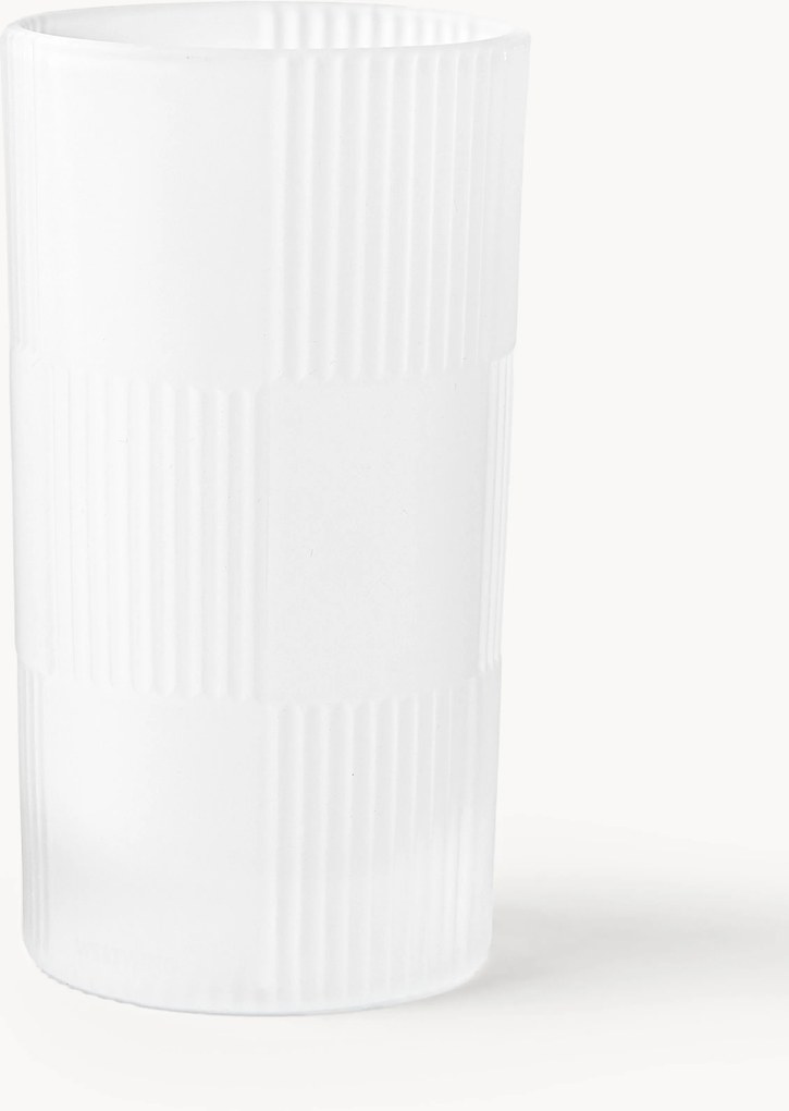 Set di 4 bicchieri highball con motivo in rilievo Bicchi